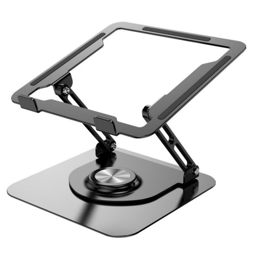 D147 Foldable 360 Degree Rotating Laptop Lifting Bracket Aluminum Alloy Notebook Desktop Stand(Black) - HoMEdemic™ 