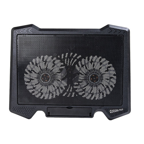 S200 Dual Silent Cooling Fan Portable Slim Notebook Cooling Pad for Laptop(Black) - HoMEdemic™ 