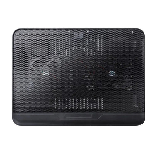 N128 Work Game Dual Fan Laptop Cooling Pad Heat Dissipation Holder with LED Light - HoMEdemic™ 