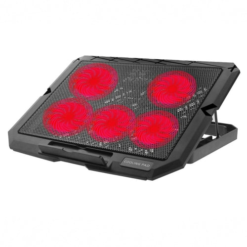 X5 Game Work Mute 5-Fan 7-Gear Adjustable Height Laptop Cooling Stand(Red) - HoMEdemic™ 