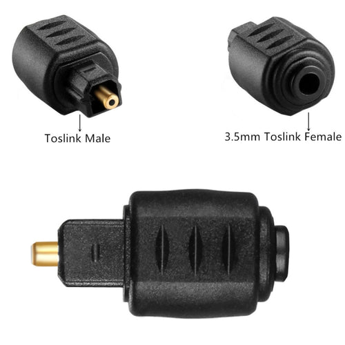 JUNSUNMAY Optical 3.5mm Female Mini Jack Plug to Digital Toslink Male Audio Adapter Connector - HoMEdemic™ 