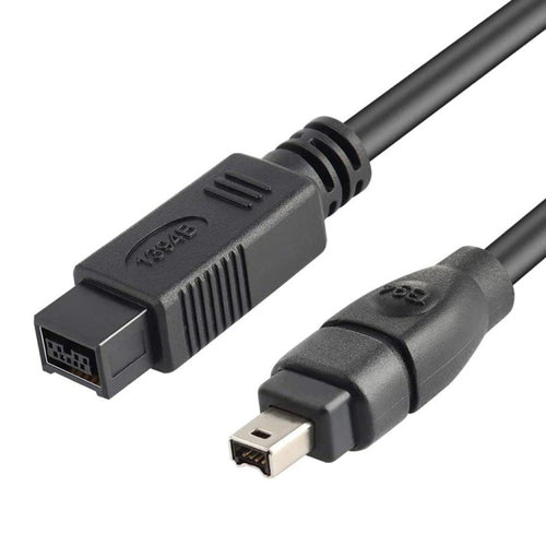 JUNSUNMAY FireWire High Speed Premium DV 800 9 Pin Male To FireWire 400 4 Pin Male IEEE 1394 Cable, Length:1.8m - HoMEdemic™ 