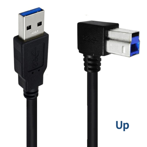 JUNSUNMAY USB 3.0 A Male to USB 3.0 B Male Adapter Cable Cord 1.6ft/0.5M for Docking Station, External Hard Drivers, Scanner, Printer and More(Up) - HoMEdemic™ 