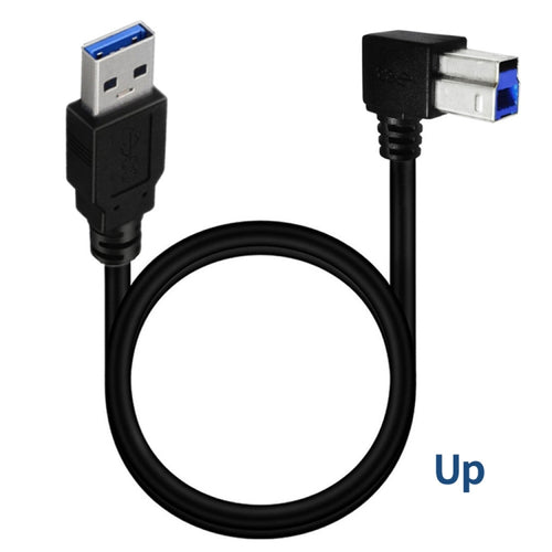 JUNSUNMAY USB 3.0 A Male to USB 3.0 B Male Adapter Cable Cord 1.6ft/0.5M for Docking Station, External Hard Drivers, Scanner, Printer and More(Up) - HoMEdemic™ 