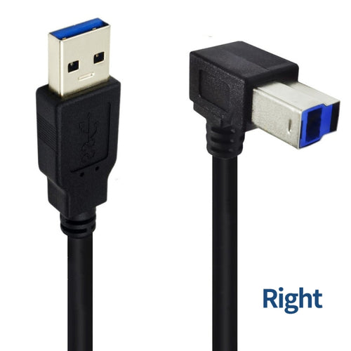 JUNSUNMAY USB 3.0 A Male to USB 3.0 B Male Adapter Cable Cord 1.6ft/0.5M for Docking Station, External Hard Drivers, Scanner, Printer and More(Right) - HoMEdemic™ 