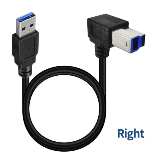 JUNSUNMAY USB 3.0 A Male to USB 3.0 B Male Adapter Cable Cord 1.6ft/0.5M for Docking Station, External Hard Drivers, Scanner, Printer and More(Right) - HoMEdemic™ 