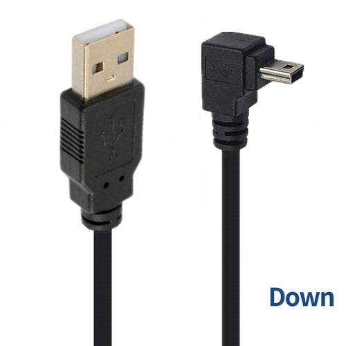 JUNSUNMAY 5 Feet USB A 2.0 to Mini B 5 Pin Charger Cable Cord, Length: 1.5m(Down) - HoMEdemic™ 