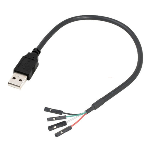 USB Male JUNSUNMAY USB 2.0 A to Female 4 Pin Dupont Motherboard Header Adapter Extender Cable, Length: 0.3m - HoMEdemic™ 