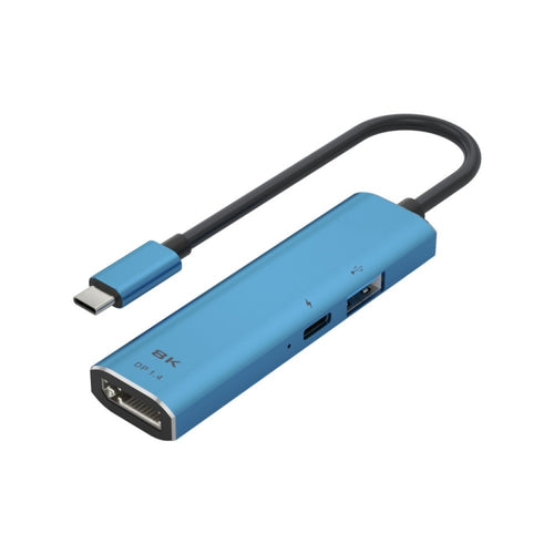 V264B 3 in 1 USB-C / Type-C to USB3.0 + PD3.0 + DP1.4 3-Ports Multi Splitter Adapter OTG HUB - HoMEdemic™ 