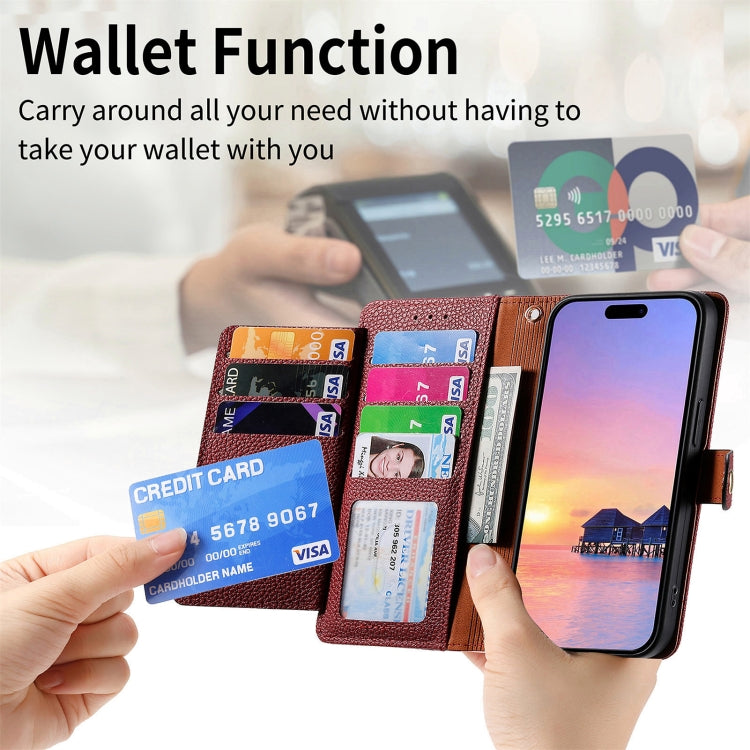 For iPhone 15 Pro Love Zipper Lanyard Leather Phone Case(Red) - HoMEdemic™ 