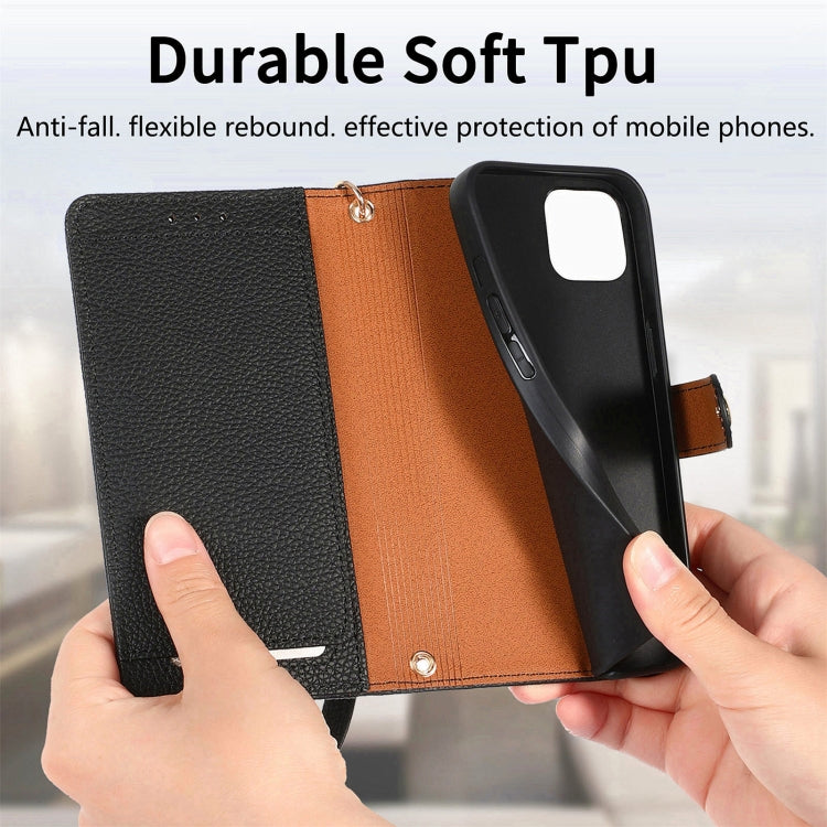 For iPhone 15 Pro Max Love Zipper Lanyard Leather Phone Case(Black) - HoMEdemic™ 