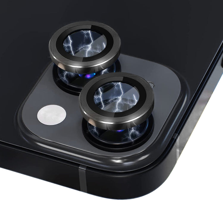 For iPhone 14 / 14 Plus NORTHJO Camera Lens Protector Tempered Glass CD Vein Metal Ring Film(Black) - HoMEdemic™ 