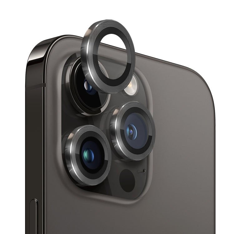 For iPhone 13 Pro / 13 Pro Max NORTHJO Camera Lens Protector Tempered Glass CD Vein Metal Ring Film(Black) - HoMEdemic™ 