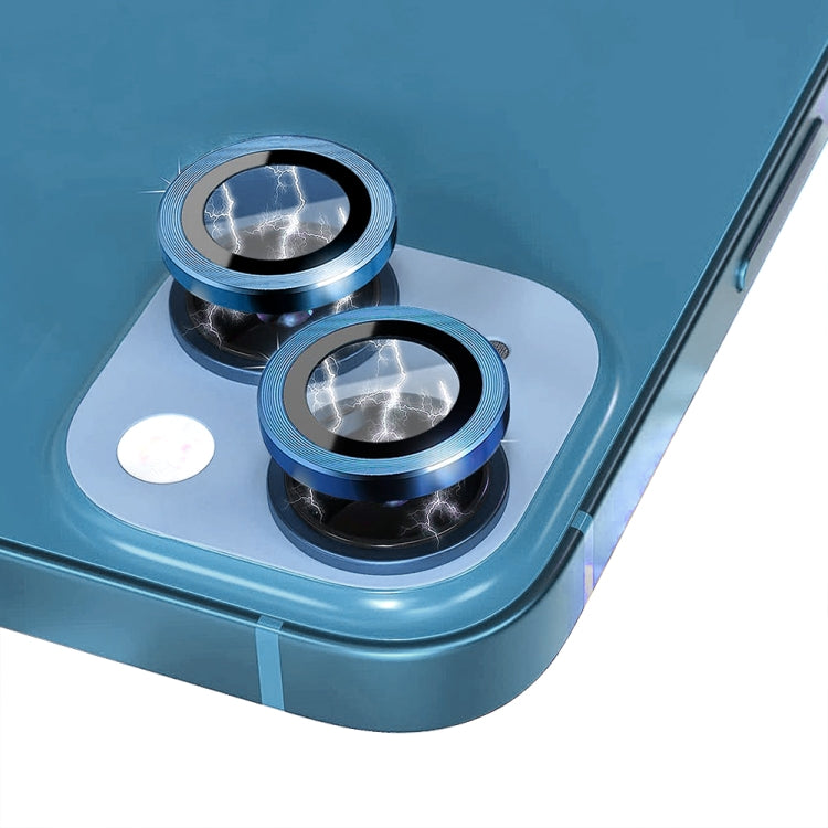For iPhone 13 / 13 mini NORTHJO Camera Lens Tempered Glass CD Vein Metal Ring Film(Blue) - HoMEdemic™ 