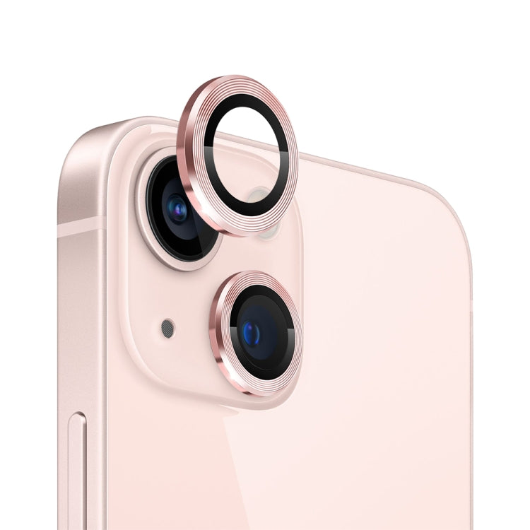 For iPhone 13 / 13 mini NORTHJO Camera Lens Tempered Glass CD Vein Metal Ring Film(Pink) - HoMEdemic™ 