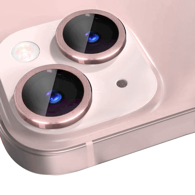 For iPhone 13 / 13 mini NORTHJO Camera Lens Tempered Glass CD Vein Metal Ring Film(Pink) - HoMEdemic™ 