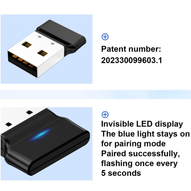 OY313 USB Bluetooth 5.3 Adapter Wireless Transmitter Receiver For PC Windows 11 10 8 7 - HoMEdemic™ 
