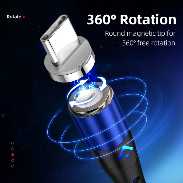ENKAY 3A USB to 8 Pin Magnetic Fast Charging Data Cable with LED Light, Length:1m(Black) - HoMEdemic™ 
