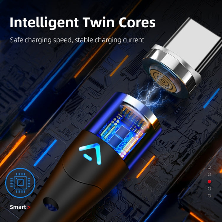 ENKAY 3A USB to 8 Pin Magnetic Fast Charging Data Cable with LED Light, Length:1m(Blue) - HoMEdemic™ 