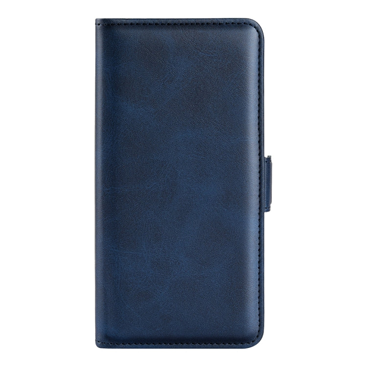 For iPhone 15 Pro Dual-side Magnetic Buckle Horizontal Flip Leather Phone Case(Dark Blue) - HoMEdemic™ 
