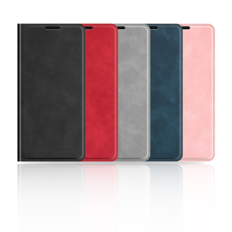 For iPhone 15 Pro Retro-skin  Magnetic Suction Leather Phone Case(Black) - HoMEdemic™ 