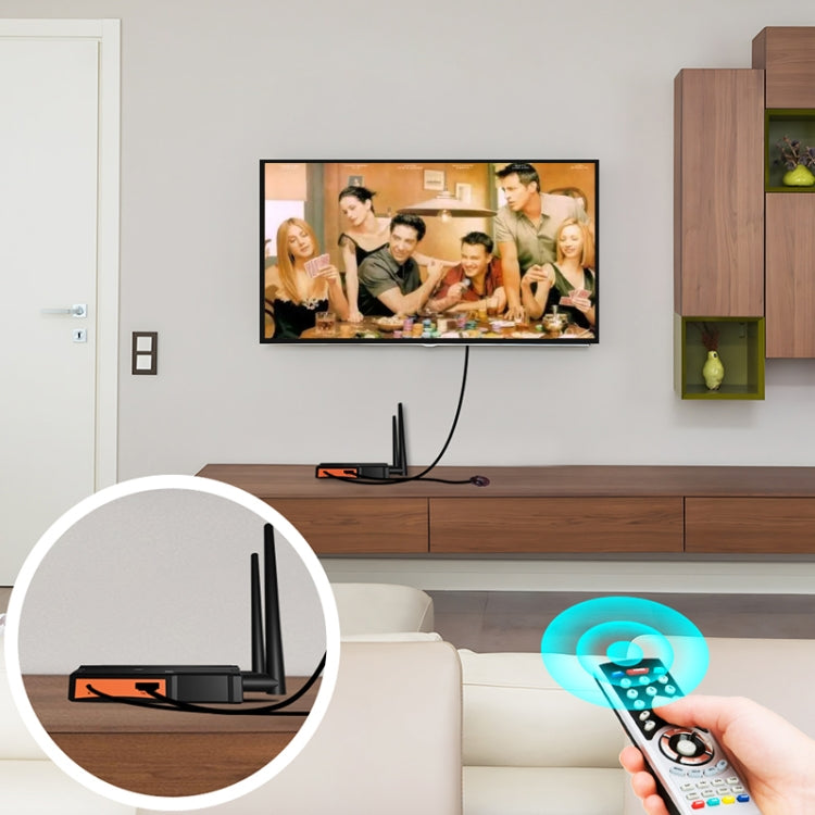 009 200m HD Video Transmitter Receiver WIFI 5.8 Wireless Display Dongle Adapter(EU Plug) - HoMEdemic™ 