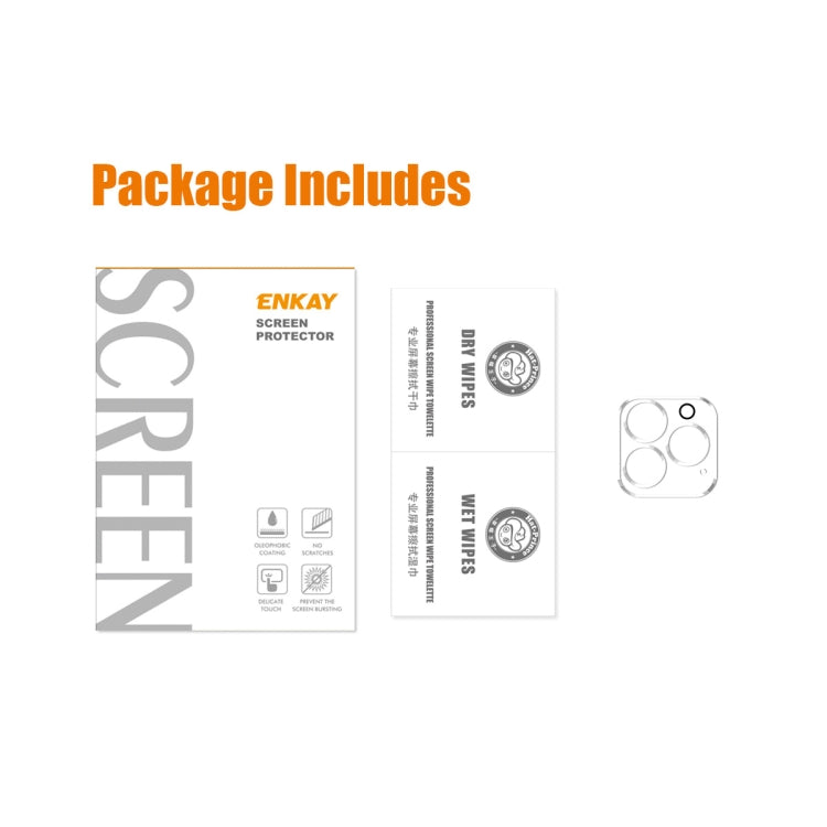 For iPhone 15 Pro / 15 Pro Max ENKAY Hat-Prince 9H Rear Camera Lens Tempered Glass Film - HoMEdemic™ 
