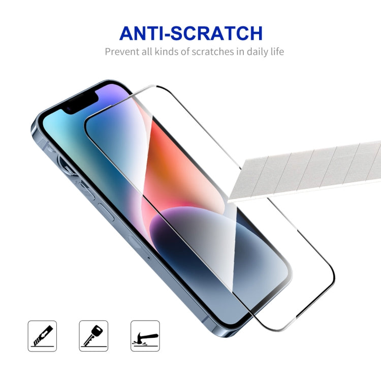 For iPhone 15 2pcs ENKAY Full Glue High Aluminum-silicon Tempered Glass Film - HoMEdemic™ 