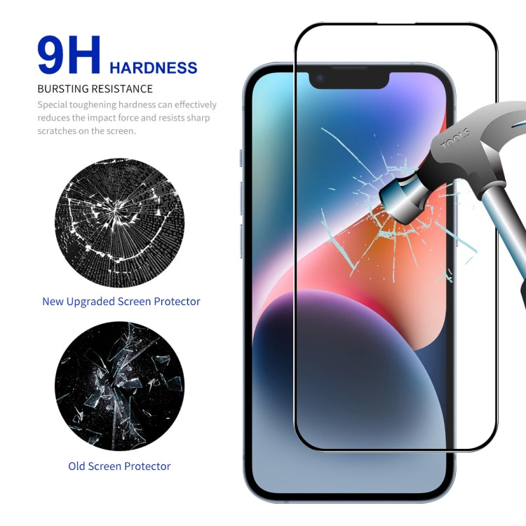 For iPhone 15 Plus 2pcs ENKAY Full Glue High Aluminum-silicon Tempered Glass Film - HoMEdemic™ 