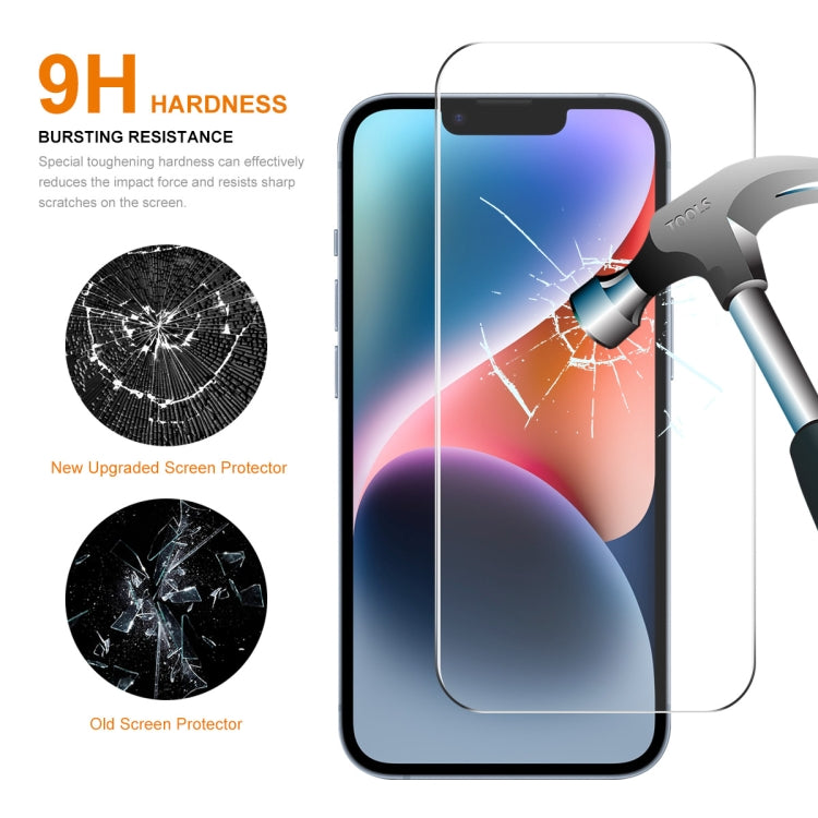For iPhone 15 Plus 2pcs NKAY 0.26mm 9H 2.5D High Aluminum-silicon Tempered Glass Film - HoMEdemic™ 