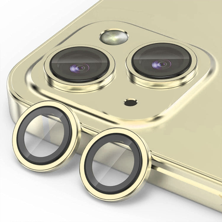 For iPhone 15 / 15 Plus ENKAY AR Anti-reflection Camera Lens Glass Full Film(Yellow) - HoMEdemic™ 