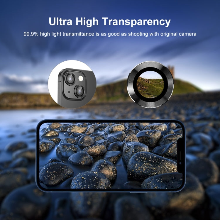 For iPhone 15 / 15 Plus ENKAY 9H Rear Lens Aluminium Alloy Tempered Glass Film(Blue) - HoMEdemic™ 