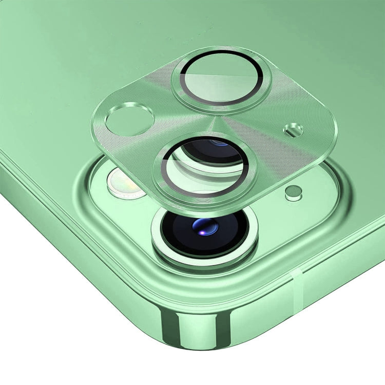 For iPhone 15 / 15 Plus ENKAY Aluminium Alloy Tempered Glass Lens Cover Film(Green) - HoMEdemic™ 