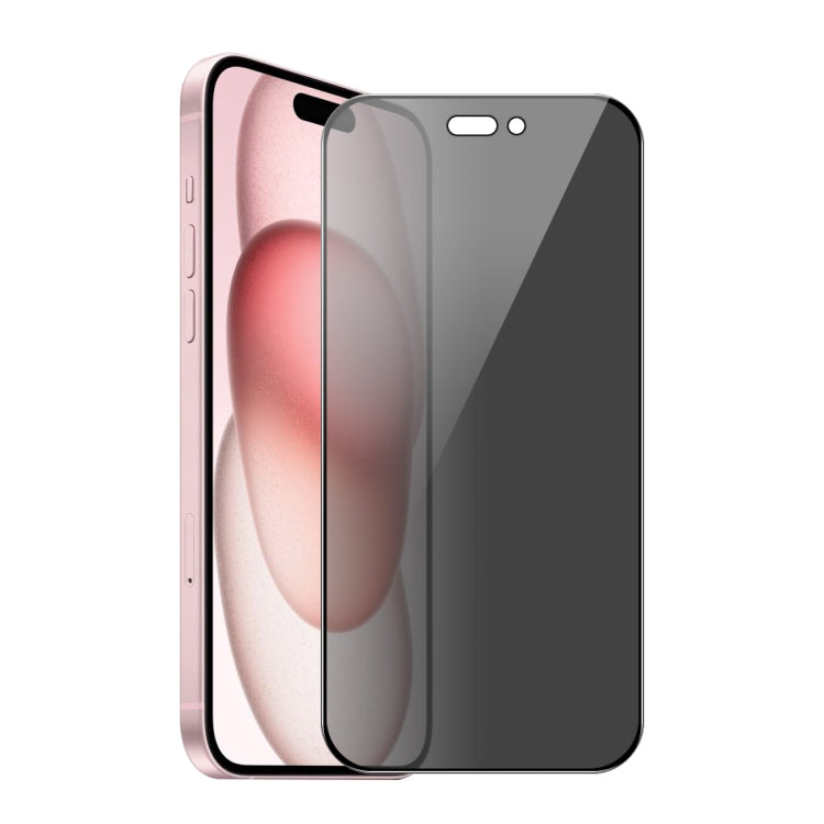 For iPhone 15 ENKAY Hat-Prince 28 Degree Anti-peeping Tempered Glass Full Screen Film - HoMEdemic™ 