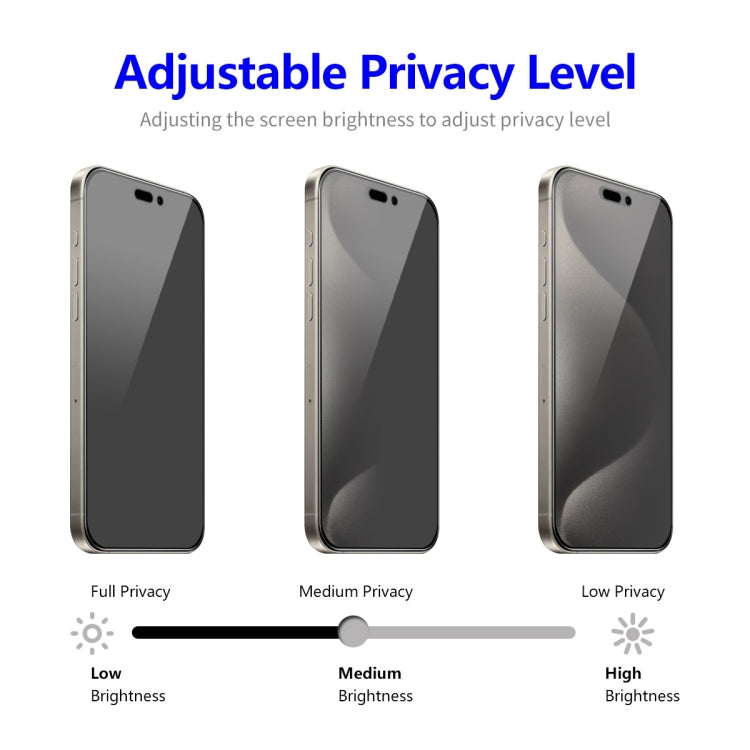 For iPhone 15 Pro Max ENKAY Hat-Prince 28 Degree Anti-peeping Tempered Glass Full Screen Film - HoMEdemic™ 