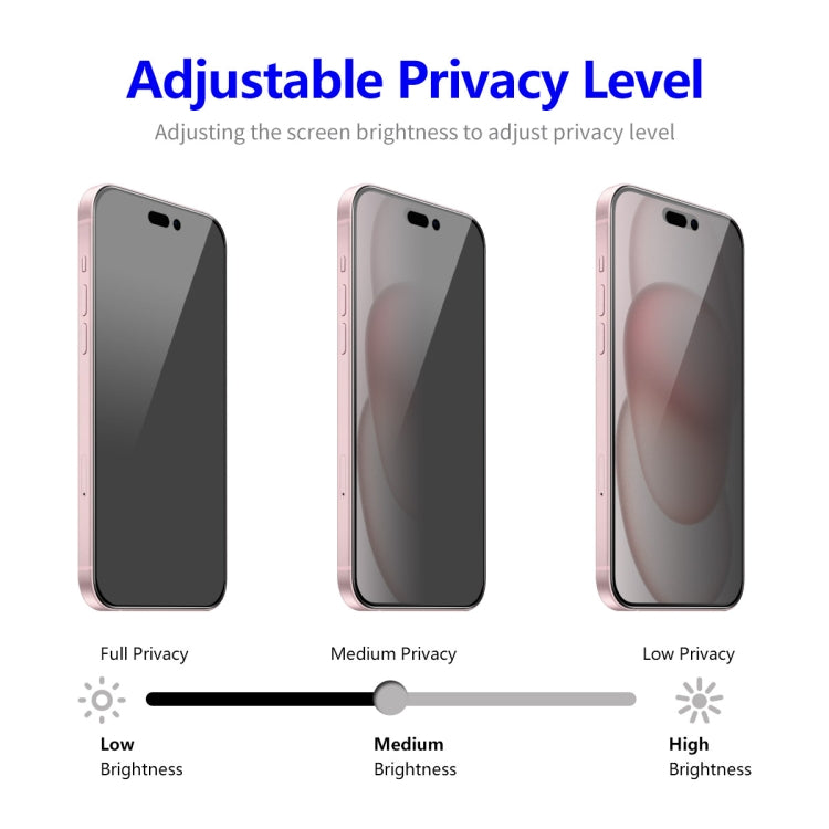 For iPhone 15 2pcs ENKAY Hat-Prince 28° Anti-peeping Tempered Glass Protector Full Screen Film - HoMEdemic™ 