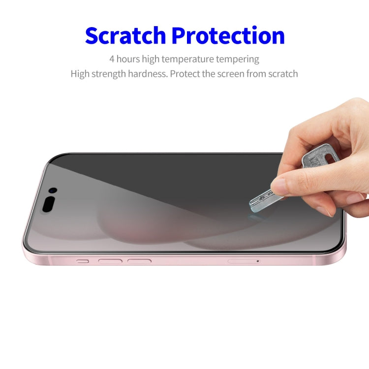For iPhone 15 2pcs ENKAY Hat-Prince 28° Anti-peeping Tempered Glass Protector Full Screen Film - HoMEdemic™ 