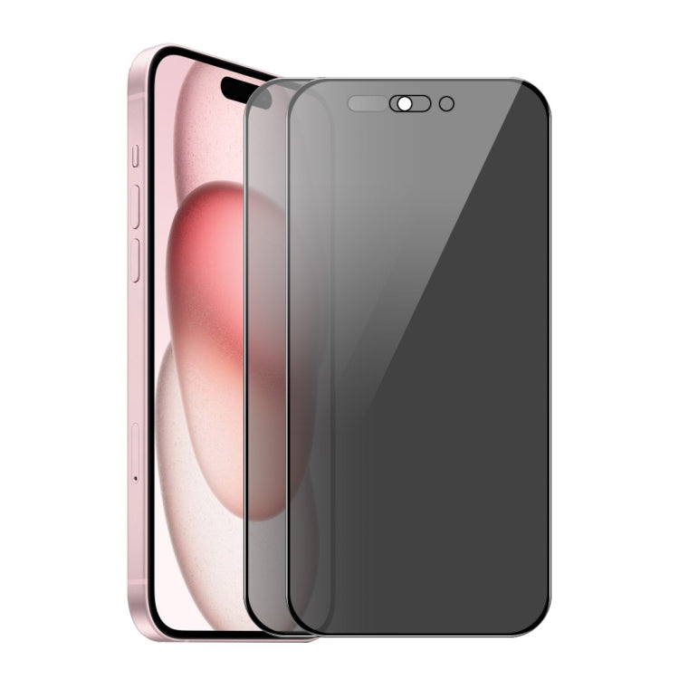 For iPhone 15 2pcs ENKAY Hat-Prince 28° Anti-peeping Tempered Glass Protector Full Screen Film - HoMEdemic™ 
