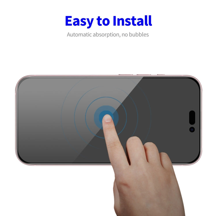 For iPhone 15 5pcs ENKAY Hat-Prince 28° Anti-peeping Tempered Glass Protector Full Screen Film - HoMEdemic™ 