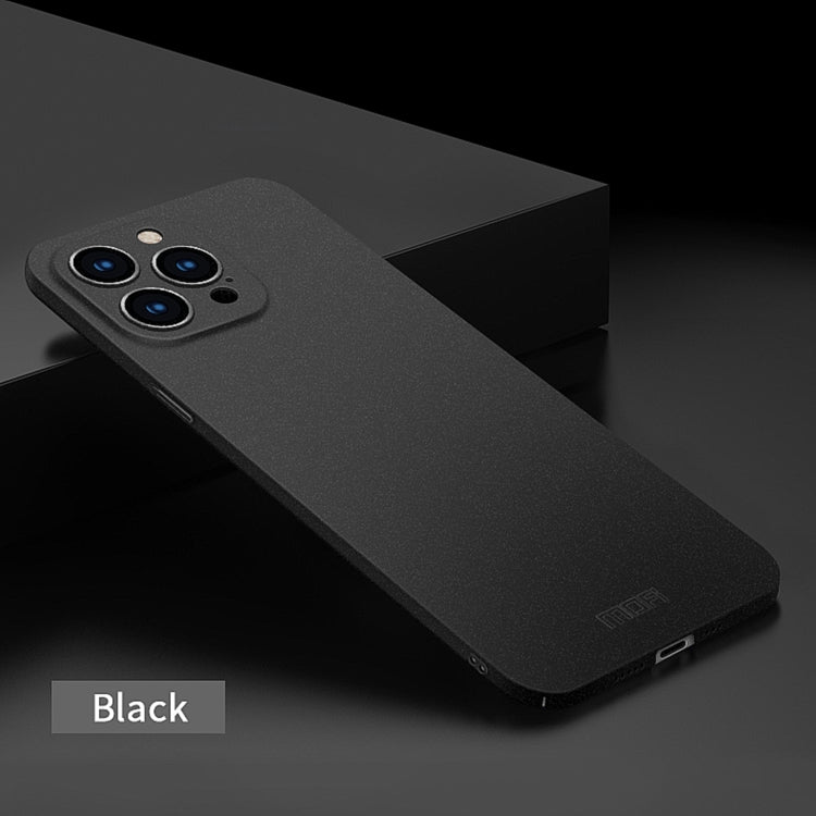 For iPhone 15 Pro MOFI Fandun Series Frosted PC Ultra-thin All-inclusive Phone Case(Black) - HoMEdemic™ 