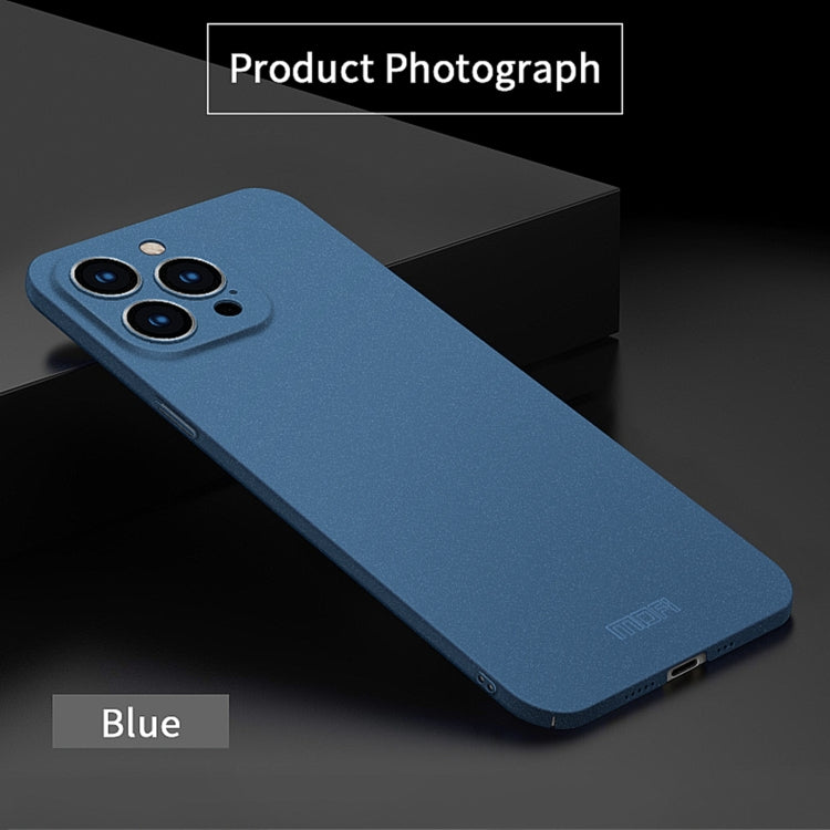 For iPhone 15 Pro MOFI Fandun Series Frosted PC Ultra-thin All-inclusive Phone Case(Blue) - HoMEdemic™ 