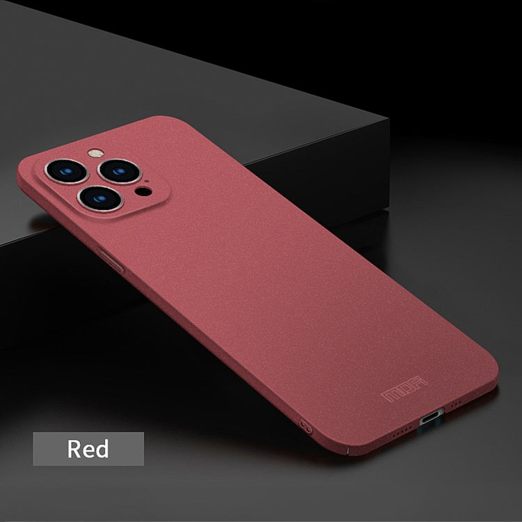 For iPhone 15 Pro MOFI Fandun Series Frosted PC Ultra-thin All-inclusive Phone Case(Red) - HoMEdemic™ 