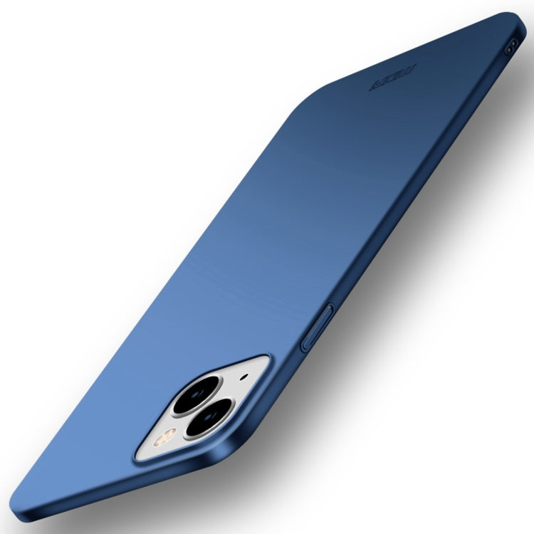 For iPhone 15 MOFI Frosted PC Ultra-thin Hard Phone Case(Blue) - HoMEdemic™ 