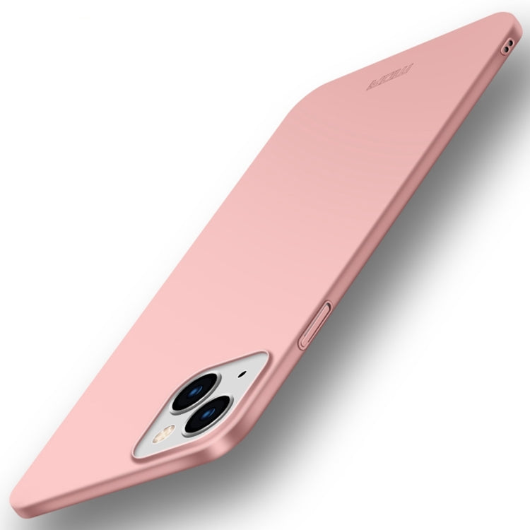 For iPhone 15 MOFI Frosted PC Ultra-thin Hard Phone Case(Rose Gold) - HoMEdemic™ 