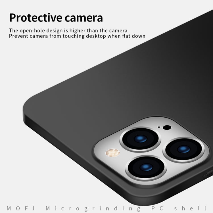 For iPhone 15 Plus MOFI Frosted PC Ultra-thin Hard Phone Case(Black) - HoMEdemic™ 