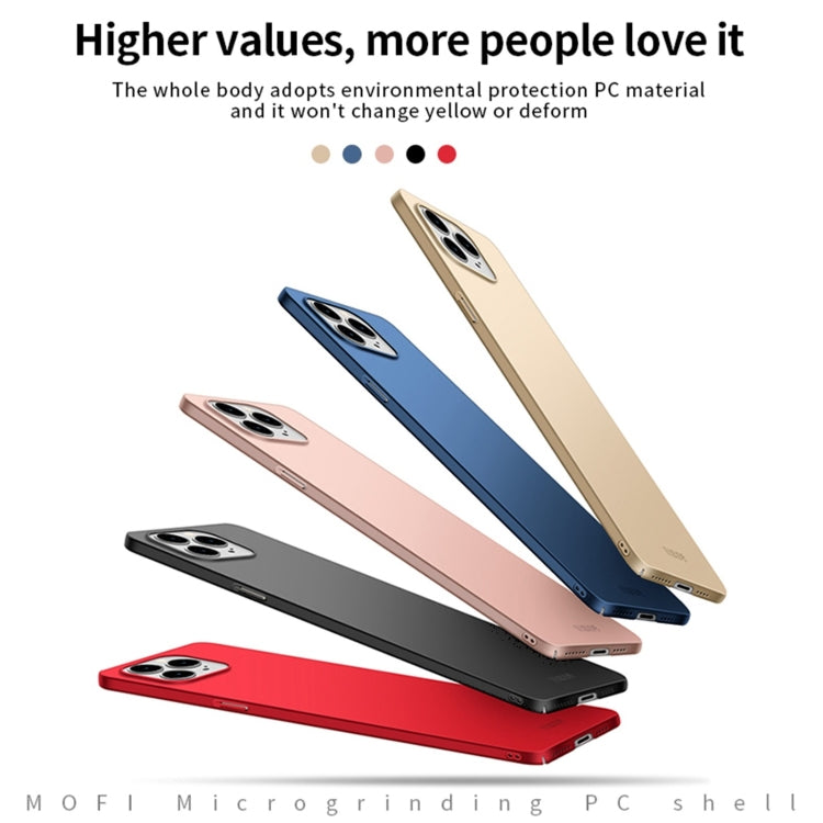 For iPhone 15 Pro Max MOFI Frosted PC Ultra-thin Hard Phone Case(Black) - HoMEdemic™ 