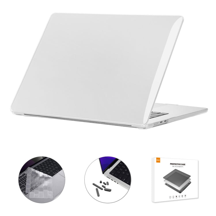For MacBook Air 15.3 A2941 ENKAY US Version 3 in 1 Crystal Protective Case with TPU Keyboard Film & Anti-dust Plugs(Transparent) - HoMEdemic™ 