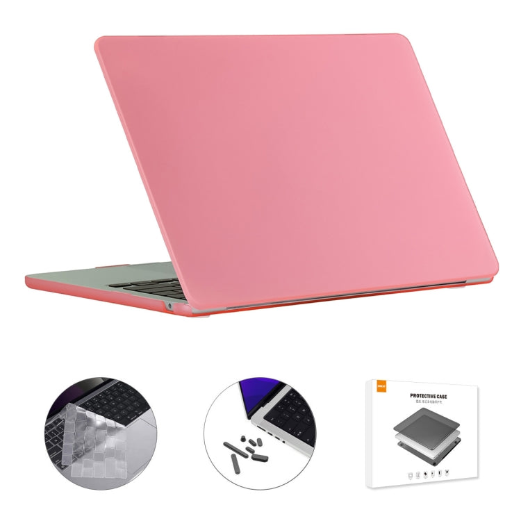 For MacBook Air 15.3 A2941 ENKAY US Version 3 in 1 Matte Protective Case with TPU Keyboard Film & Anti-dust Plugs(Pink) - HoMEdemic™ 