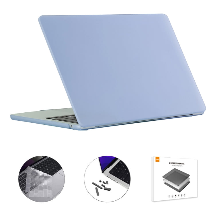 For MacBook Air 15.3 A2941 ENKAY US Version 3 in 1 Matte Protective Case with TPU Keyboard Film & Anti-dust Plugs(Sierra Blue) - HoMEdemic™ 