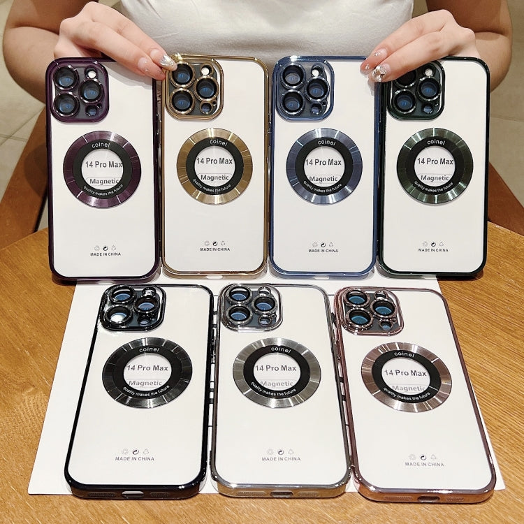 For iPhone 15 Pro Max Electroplating Magsafe TPU Phone Case(Rose) - HoMEdemic™ 